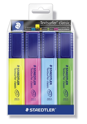 Staedtler Overstregingspen Textsurfer ass (4)

Staedtler markeerstift Textsurfer set (4)